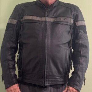 Harley Davidson Men's Evolution Triple Vent Leather Jacket